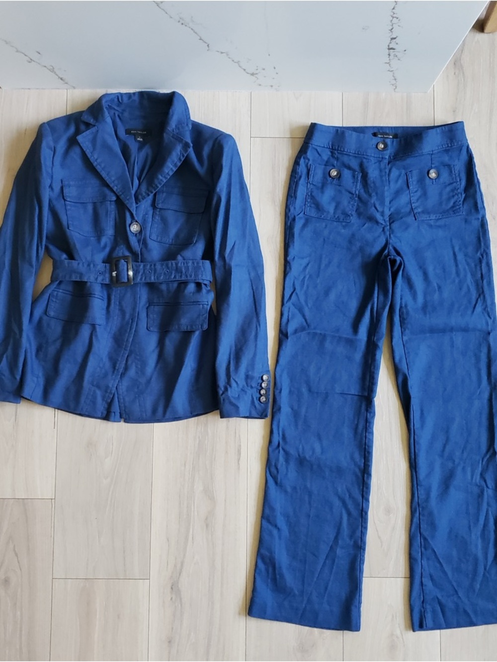 Ann Taylor Royal Blue Jacket‎ and Pants Set